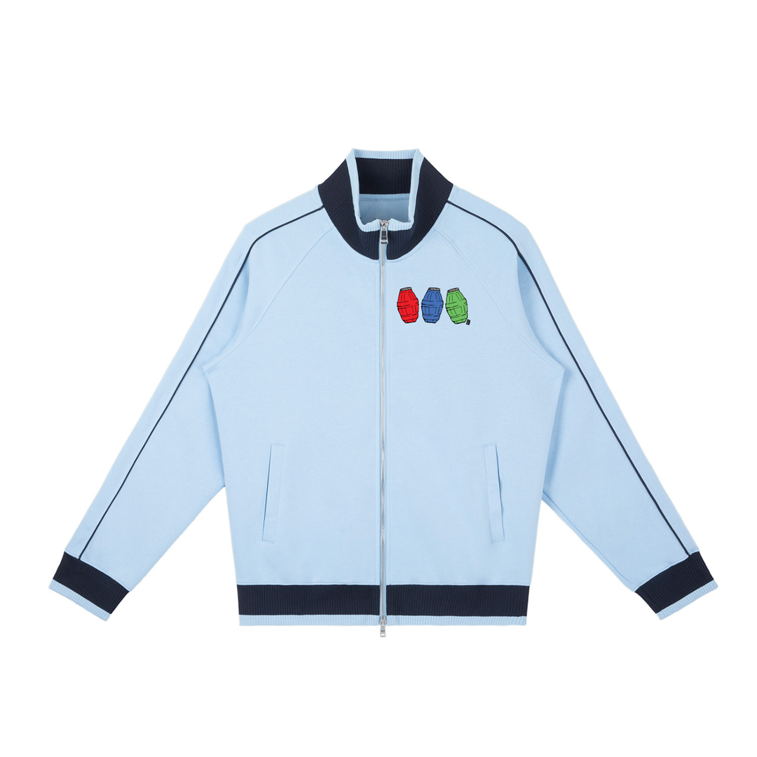 Quarter Waters Color Block Raglan Sleeve Zip Track Jacket