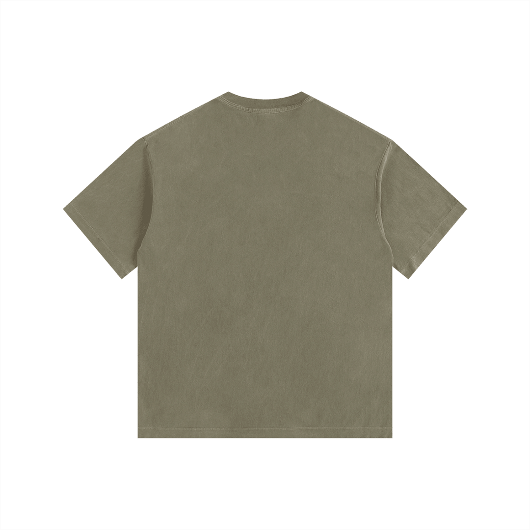 Platano Power Vintage Washed Oversized Cotton T-Shirt
