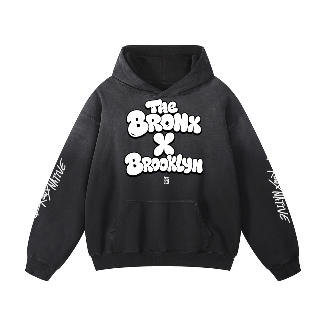 The Bronx x Brooklyn Heavyweight Sunfade Oversized Hoodie