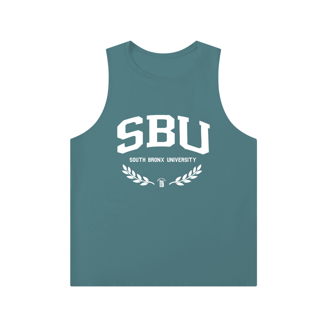 South Bronx University (SBU) Men's Solid Color Crewneck Tank Top