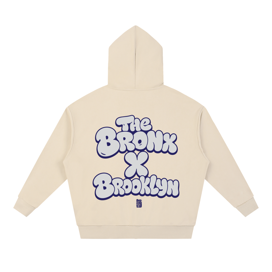BX x BK 30th Anniversary Unisex Loose Solid Full Zip Hoodie