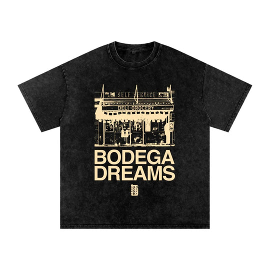 Snow Washed Oversized Cotton T-Shirt by Bronx Native