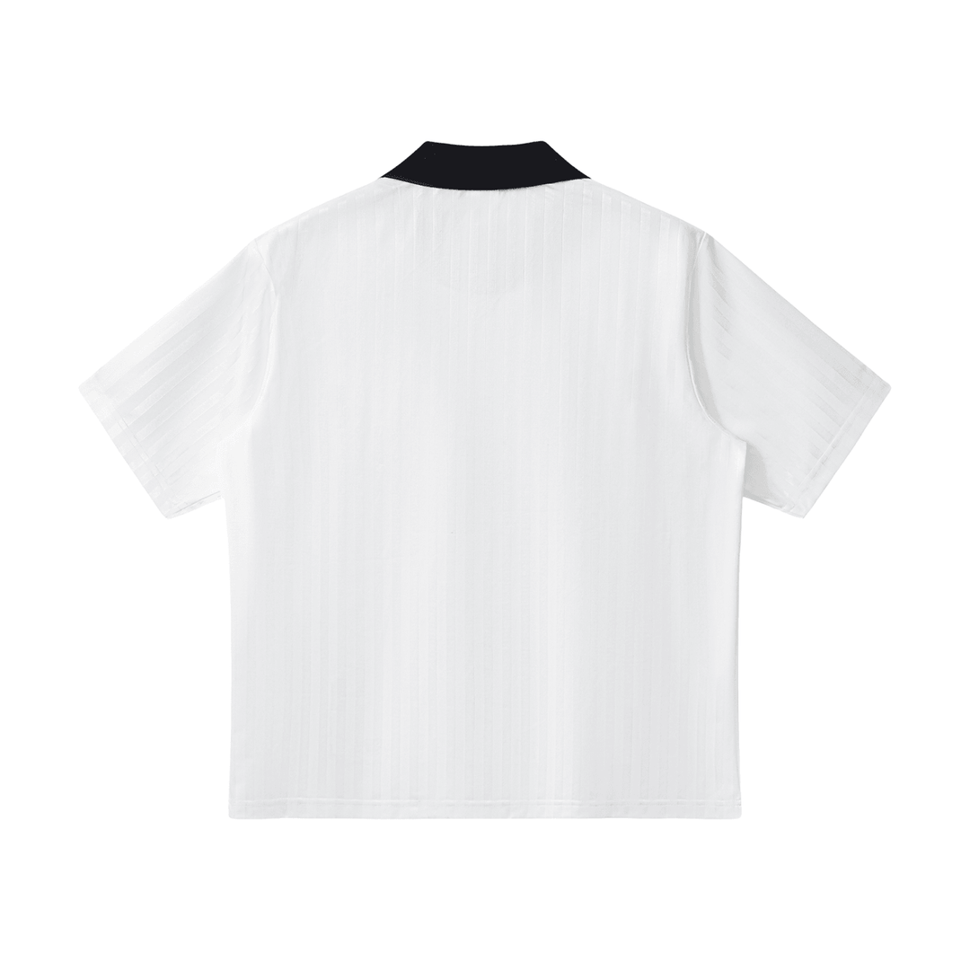 Bronx Basketball 2026 Playoff Edition Contrast Collar Striped Soccer Jersey by Bronx Native