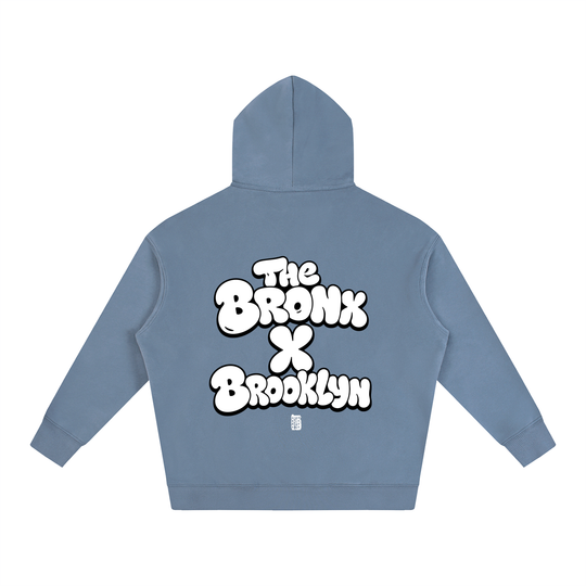BX x BK 30th Anniversary Oversized Fleece Hoodie by Bronx Native — BX x BK 30th Anniversary Stadium Series product image