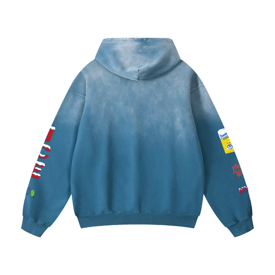 Bodega Ice Heavyweight Sunfade Oversized Hoodie