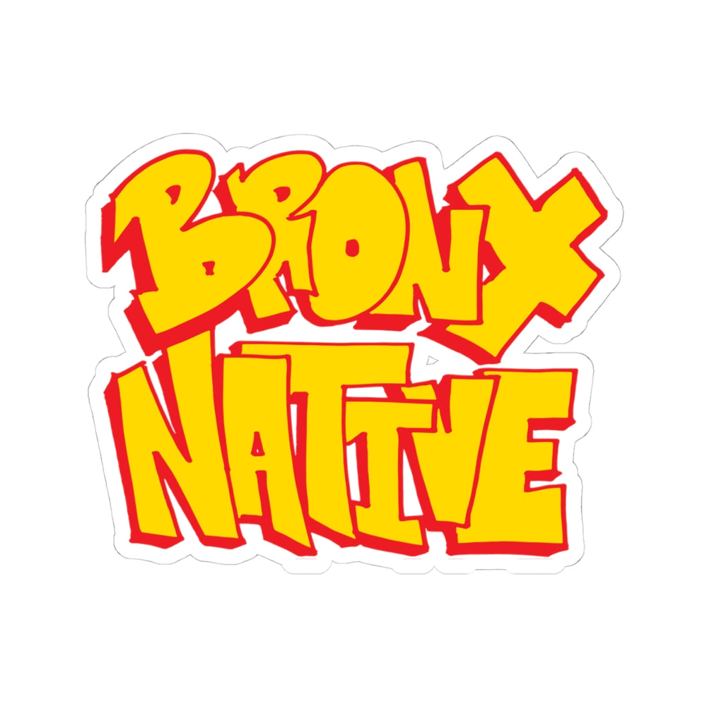 Bronx Native Bubble Text Sticker