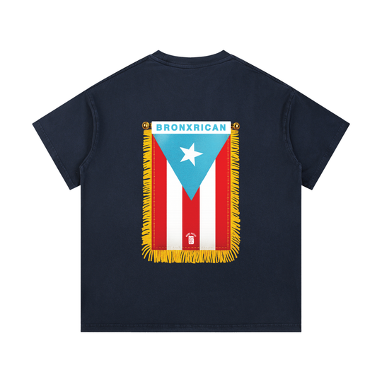 BronxRican PR Chain Vintage Wash Cotton T-Shirt by Bronx Native - Puerto Rico Collection