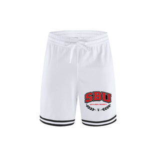 South Bronx University Classic Stripe Trim Basketball Shorts