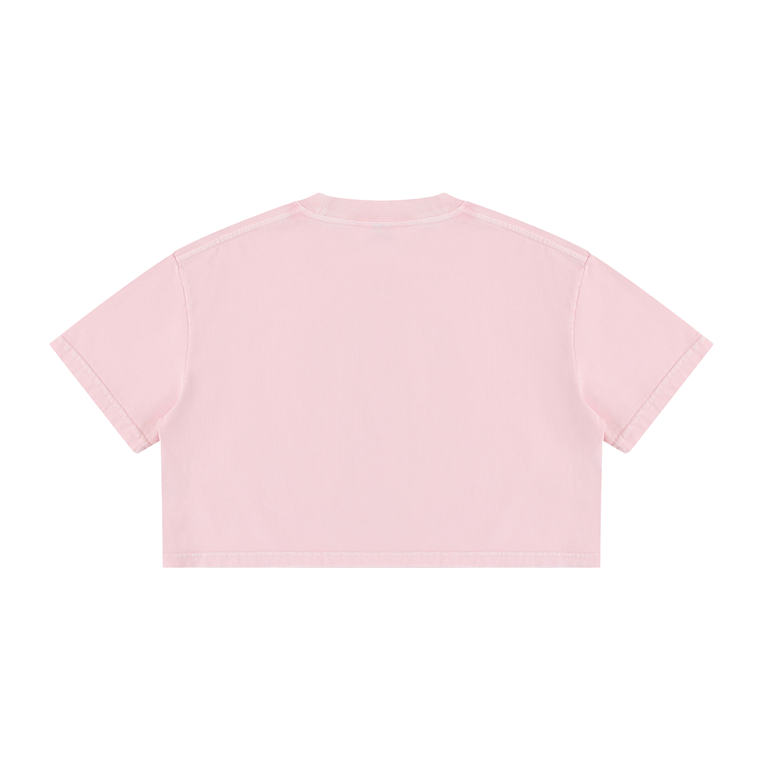 BX x BK 30th Anniversary Mineral Wash Crop Tee by Bronx Native — BX x BK 30th Anniversary Stadium Series product image