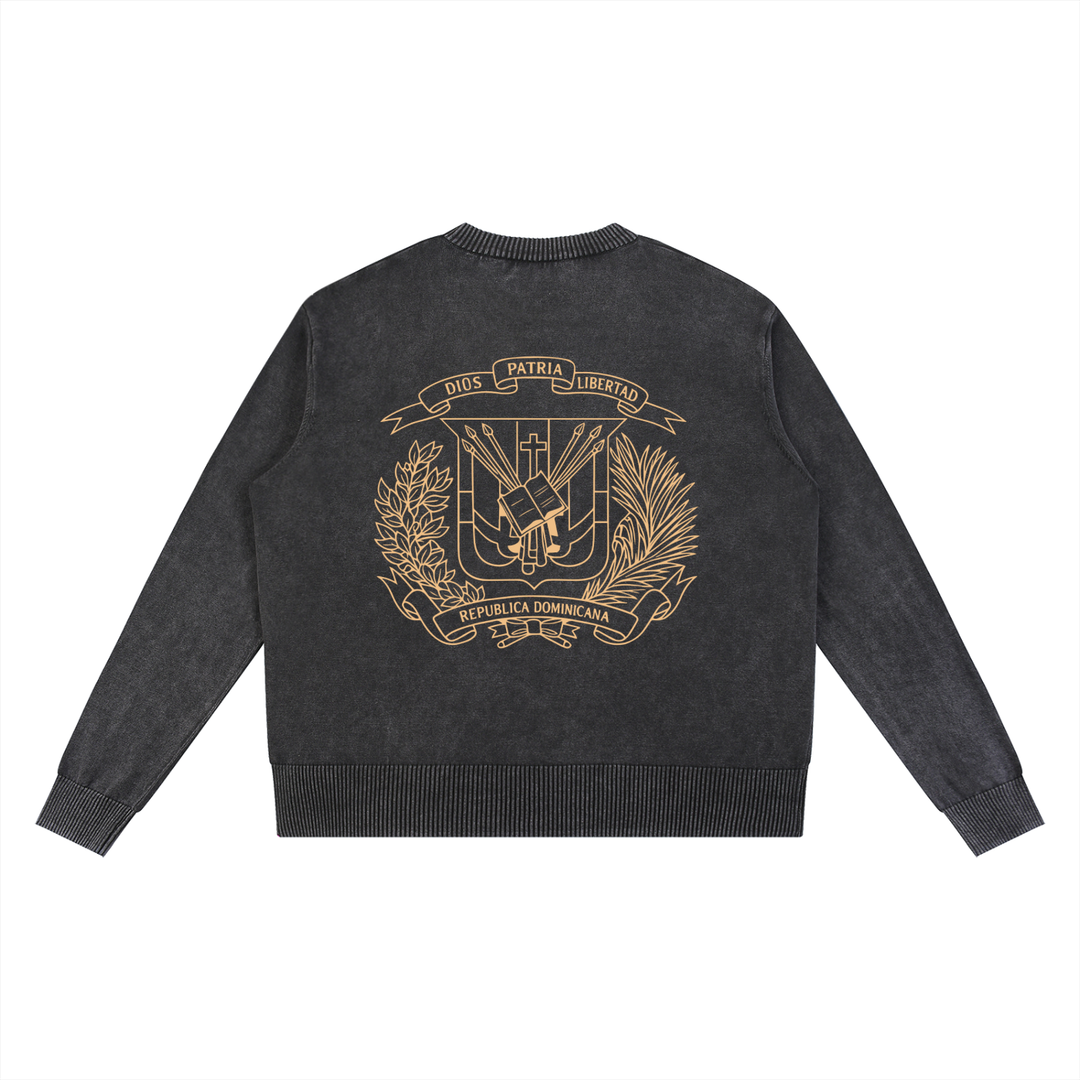 Bronx Dominican Mineral Wash Oversized Sweater