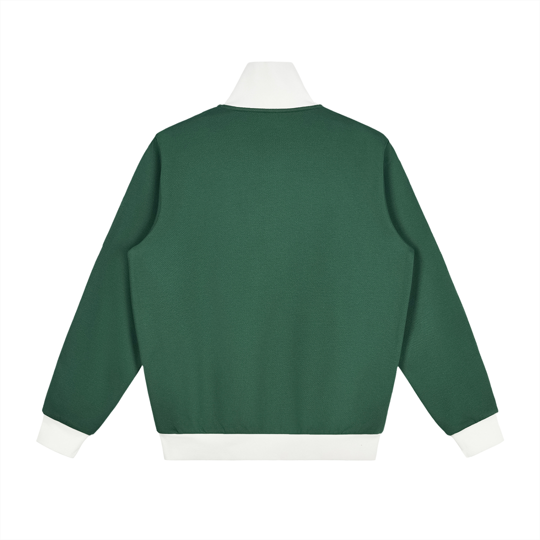 Quarter Waters Contrast Side Stripe Fleece Track Jacket