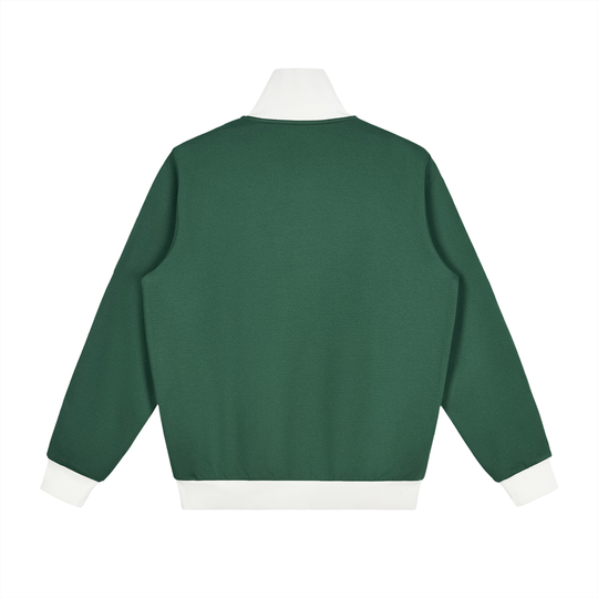 Quarter Waters Contrast Side Stripe Fleece Track Jacket