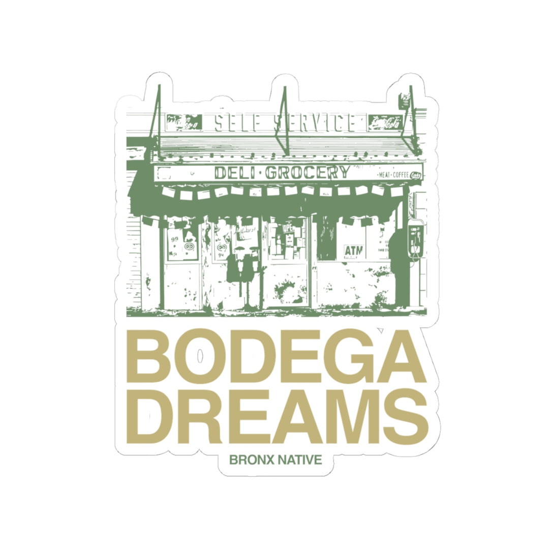 Bodega Dreams Sticker (Green & Gold)