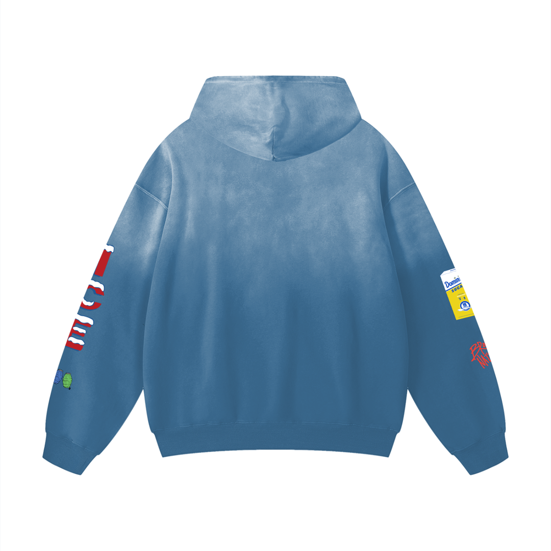 Bodega Ice Heavyweight Sunfade Oversized Hoodie