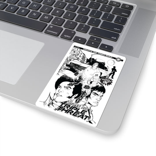 Triple Threat Comic Sticker