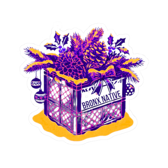 Milk Crate Holiday Sticker Neon