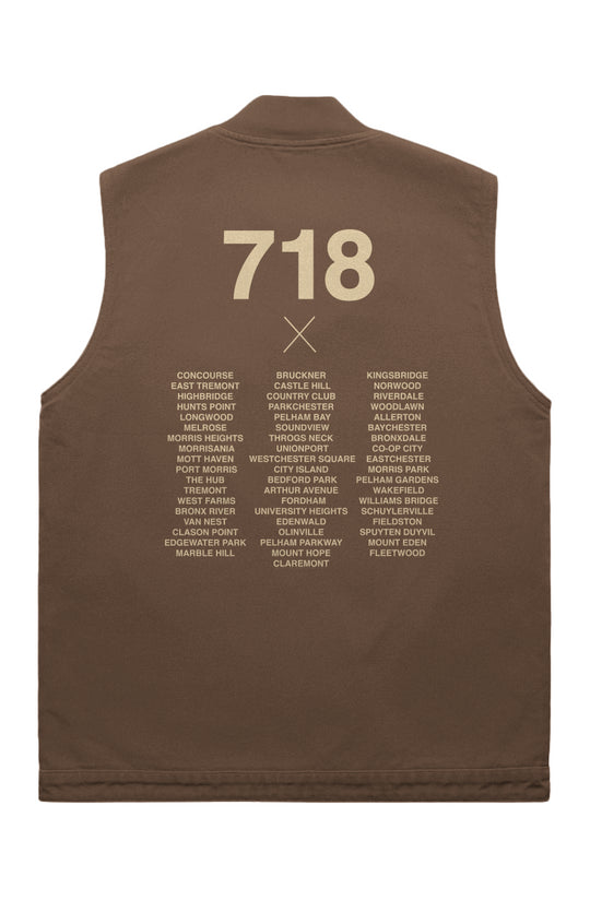 Bronx Native 718 Canvas Heavy Vest