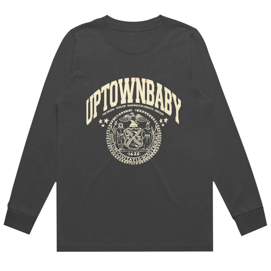 UPTOWN BABY Women's Heavy Faded L/S Tee