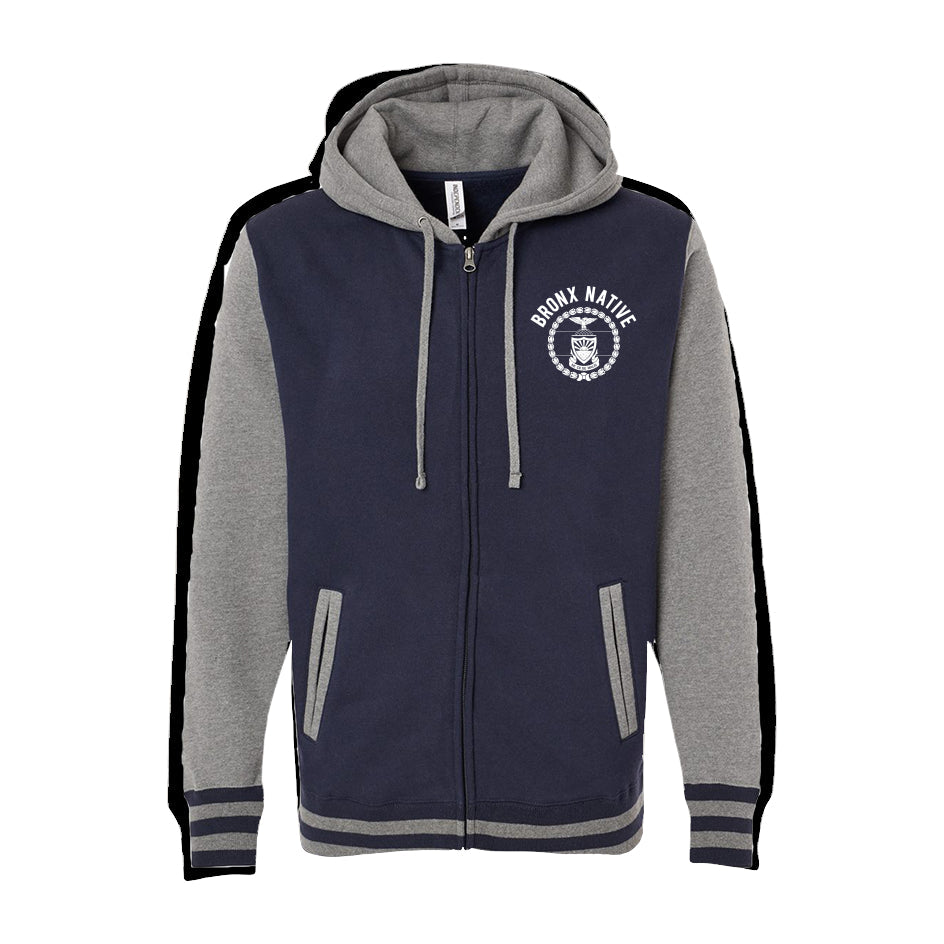 Bronx Native Unisex HeavyWeight Varsity Zip Hood 