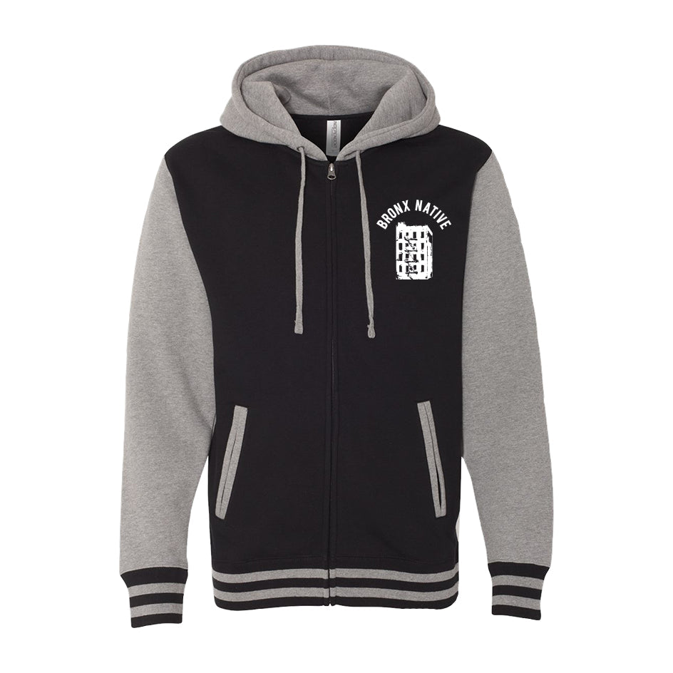Bronx Native Unisex Heavyweight Varsity Zip Hood 