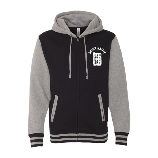 Bronx Native Unisex Heavyweight Varsity Zip Hood 