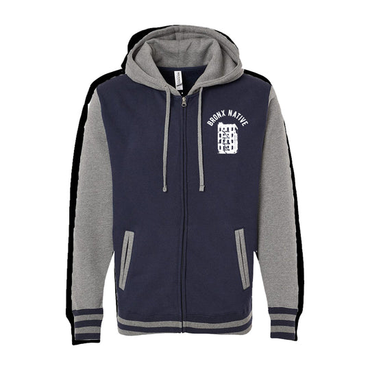 Bronx Native Unisex Heavyweight Varsity Zip Hood 
