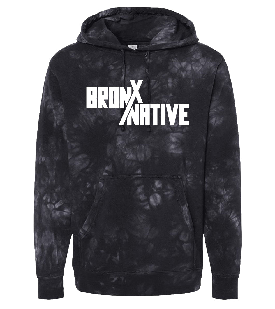 Bronx Native Tie Dye Black Hoodie