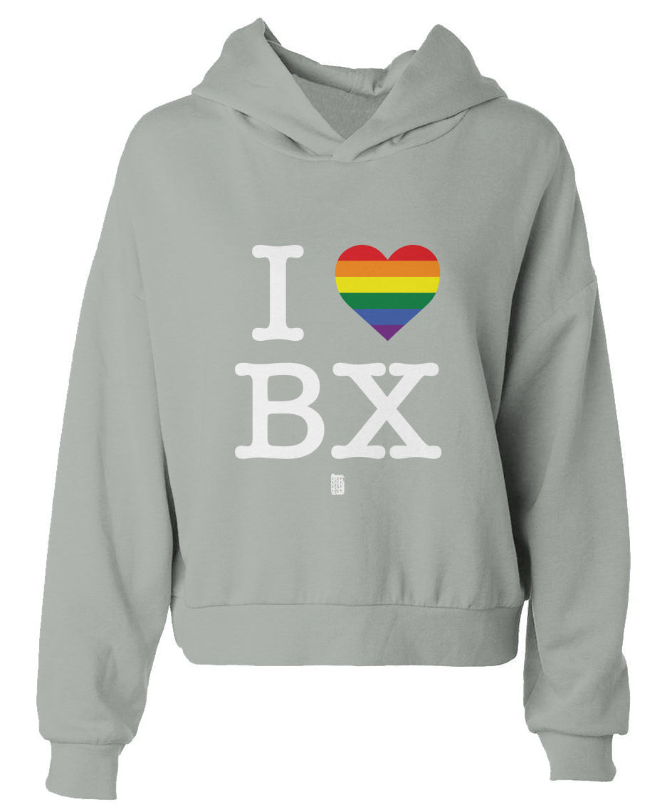 I Love The Bronx Women's Hip Height Hoodie 