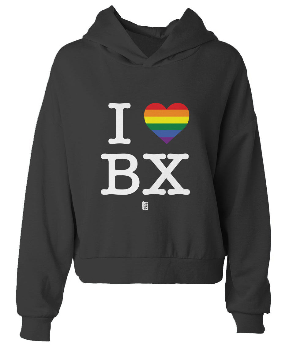 I Love The Bronx Women's Hip Height Hoodie 
