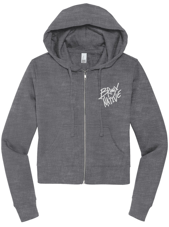 Bronx Native District Womens Zip Hoodie [Embroidered]