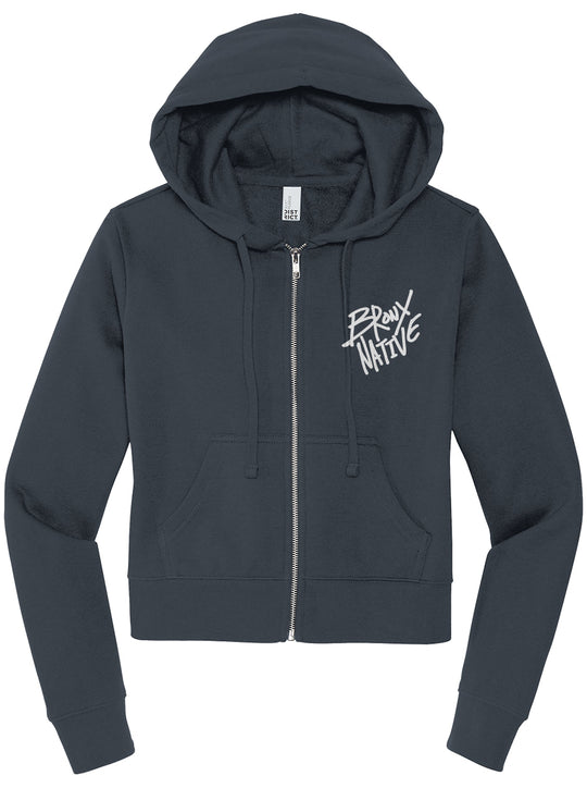 Bronx Native District Womens Zip Hoodie [Embroidered]