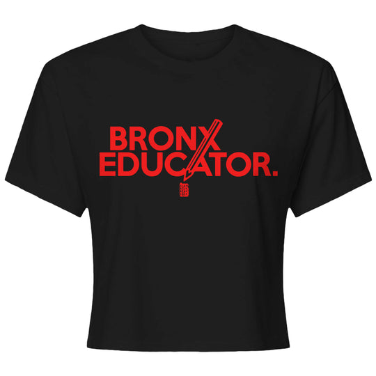 Bronx Educator Womens Ideal Crop Top