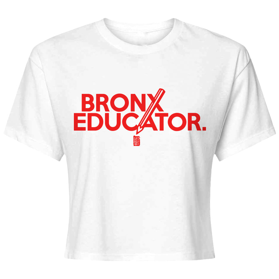 Bronx Educator Womens Ideal Crop Top