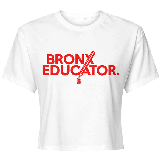Bronx Educator Womens Ideal Crop Top