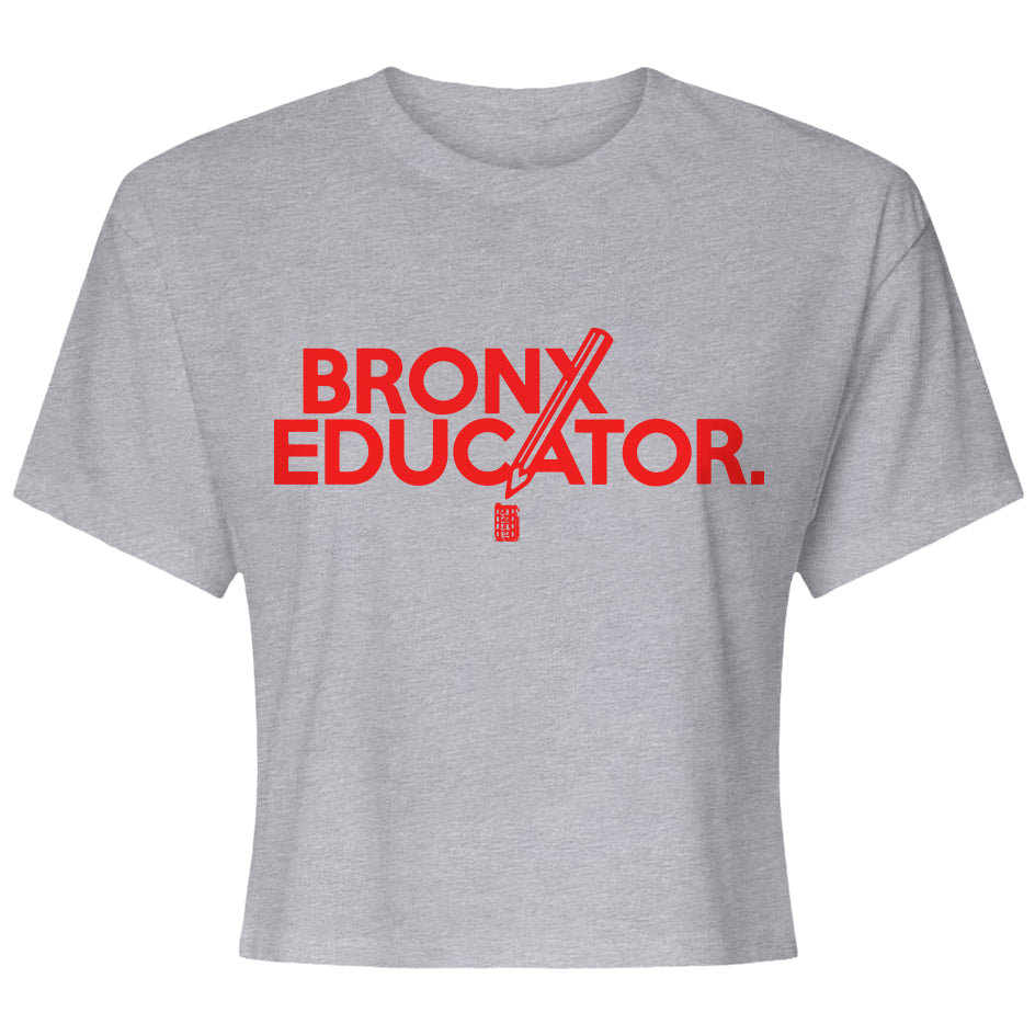 Bronx Educator Womens Ideal Crop Top