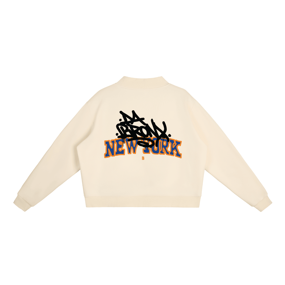 Bronx Basketball 2026 Playoff Edition Women's Essential Fleece Mock-Neck Crew Sweatshirt