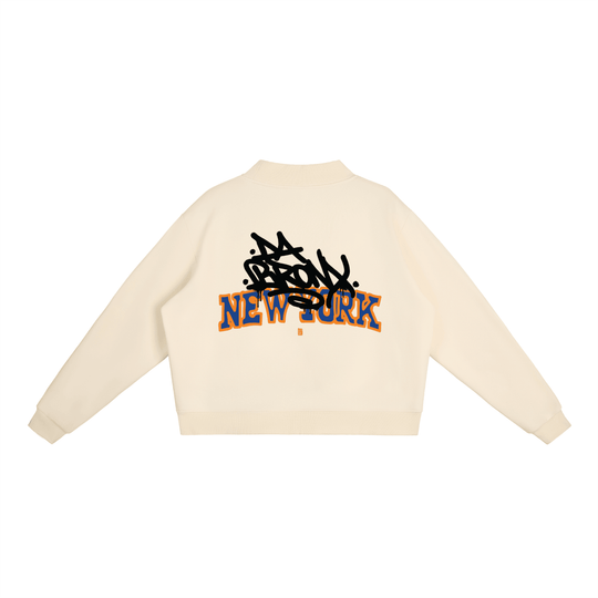 Bronx Basketball 2026 Playoff Edition Women's Essential Fleece Mock-Neck Crew Sweatshirt