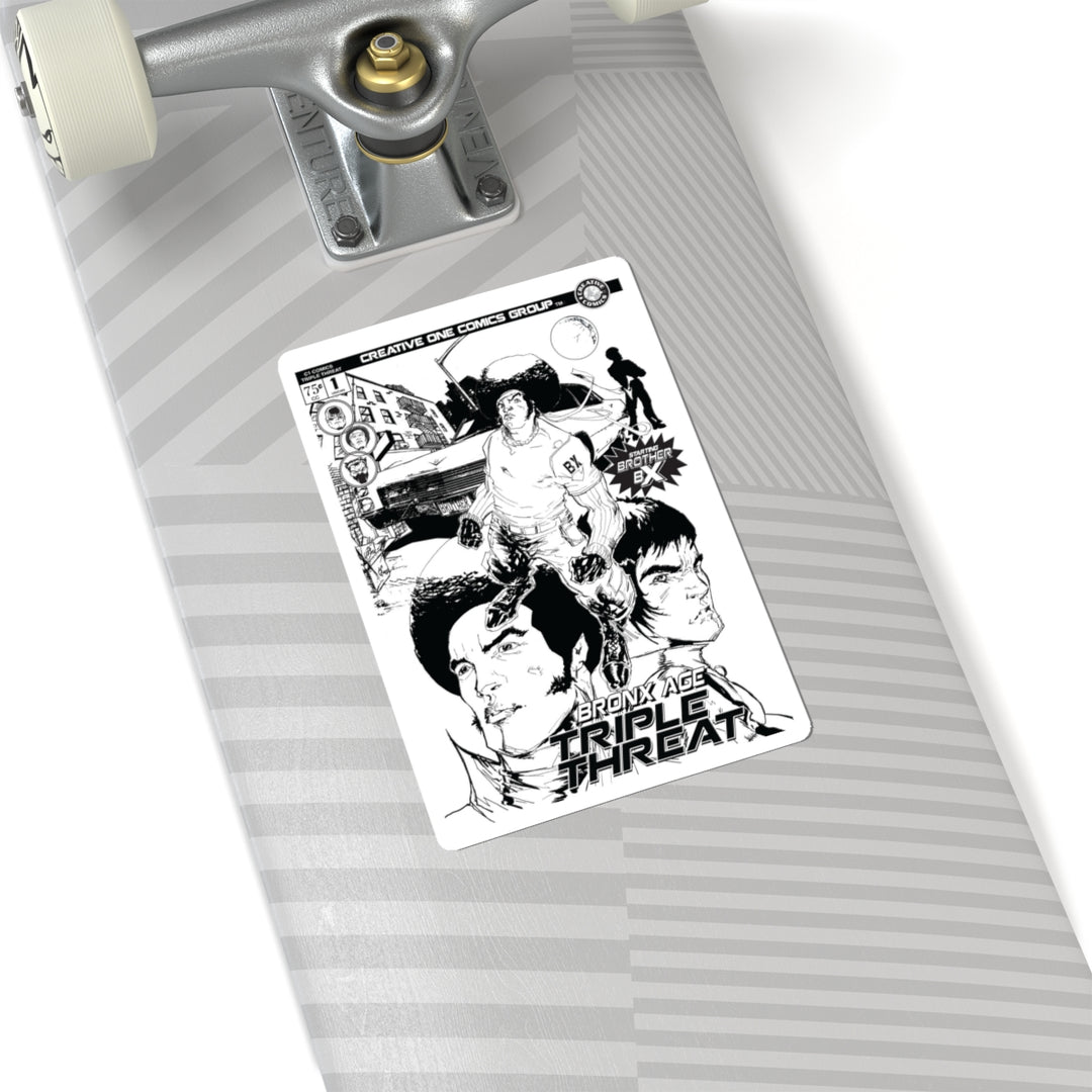 Triple Threat Comic Sticker