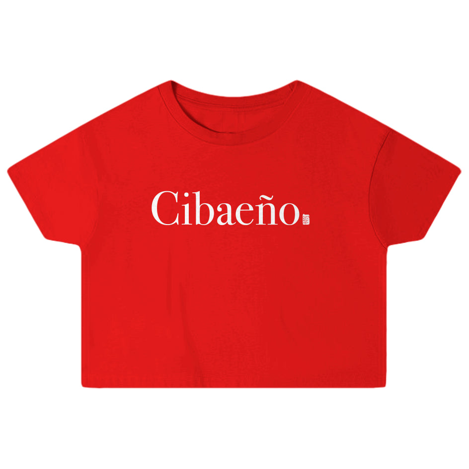 Cibaeño Ultra-Soft Cotton Womens Crop Top Tee