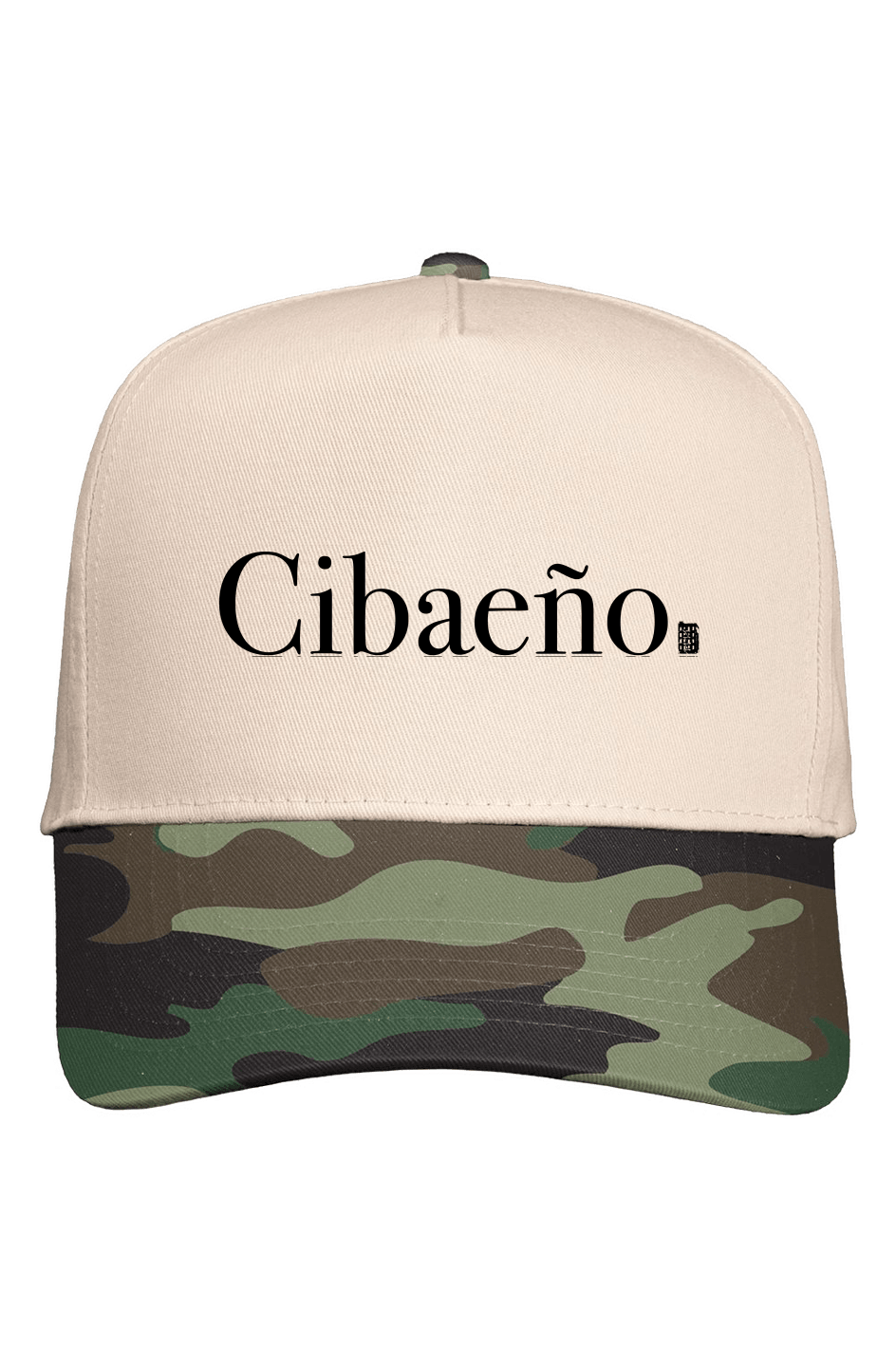 Cibaeño Five Panel Two Tone Embroidered Snapback Hat