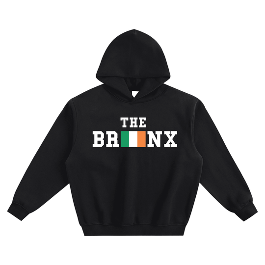 The Bronx Irish Flag St. Patty's Exclusive Fleeced Boxy Hoodie by Bronx Native for New York summer