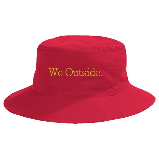 We Outside. Big Crusher Brushed Cotton Bucket Cap [Embroidered]