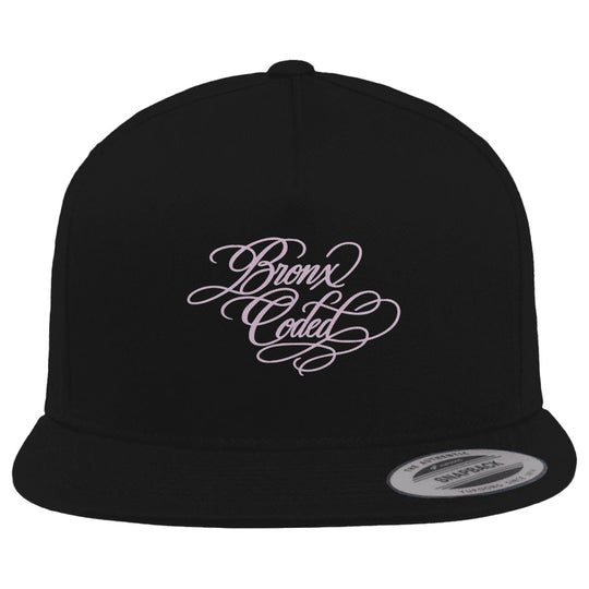 Bronx Coded 5-Panel Cotton Twill Snapback Cap by Bronx Native