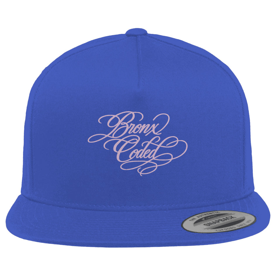 Bronx Coded 5-Panel Cotton Twill Snapback Cap by Bronx Native