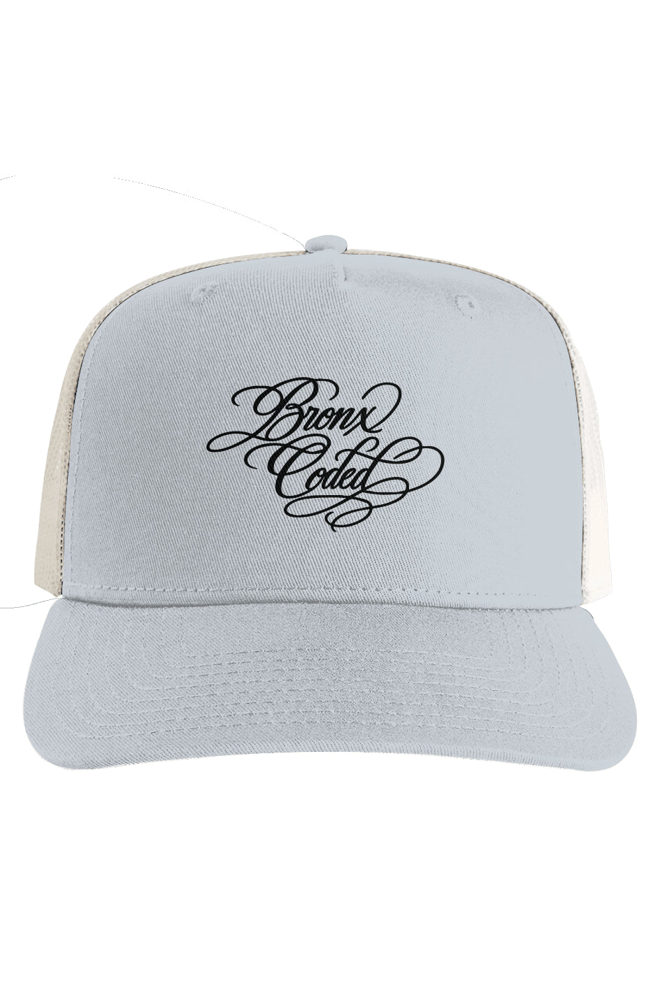 Bronx Coded Ecru Mesh Stock Contrast Trucker