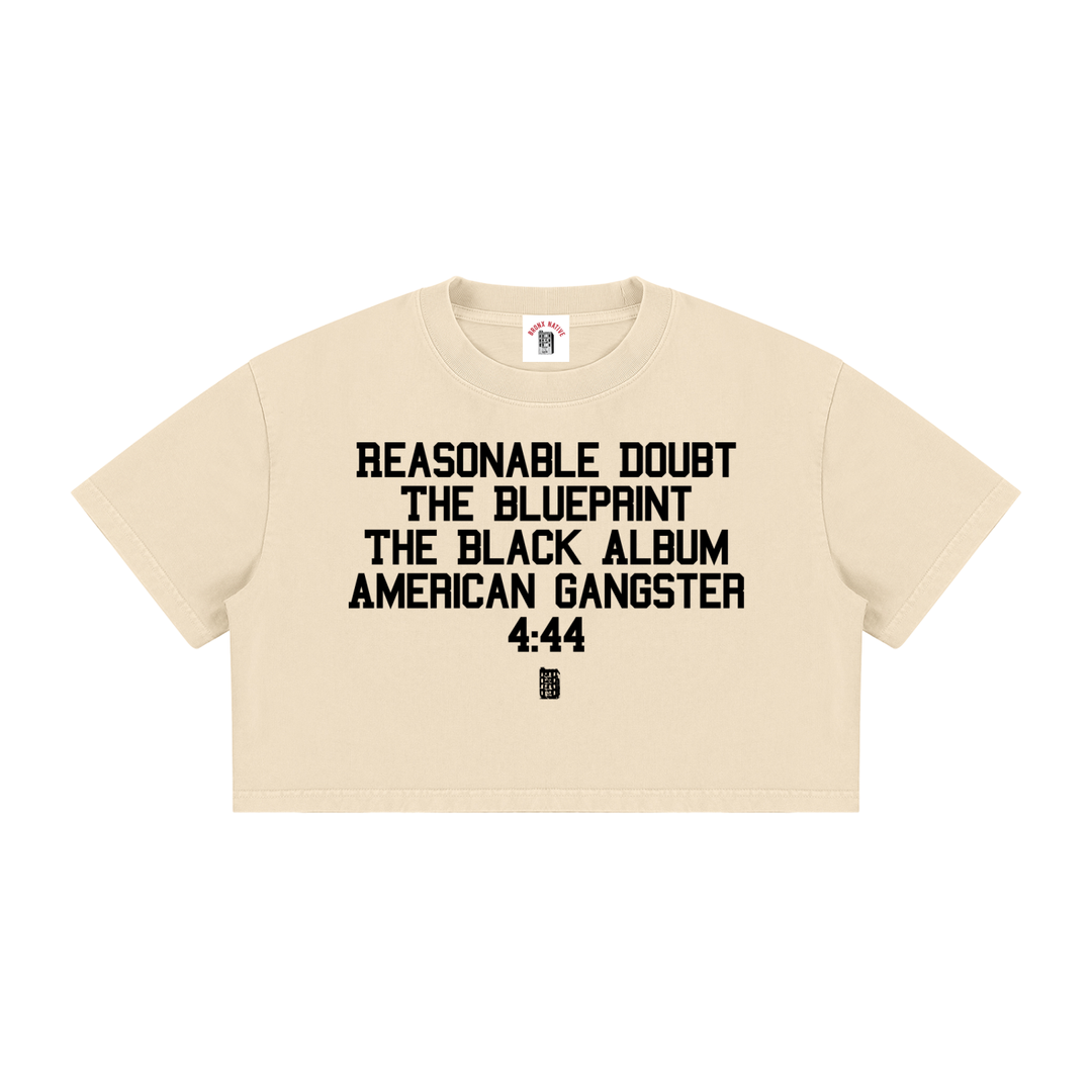 BX x BK 30th Anniversary Mineral Wash Crop Tee by Bronx Native — BX x BK 30th Anniversary Stadium Series product image