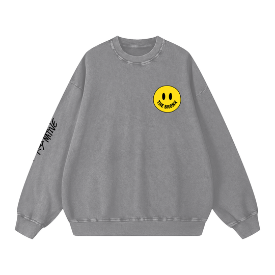 Have a Bronx Day Snow Washed Oversized Sweatshirt