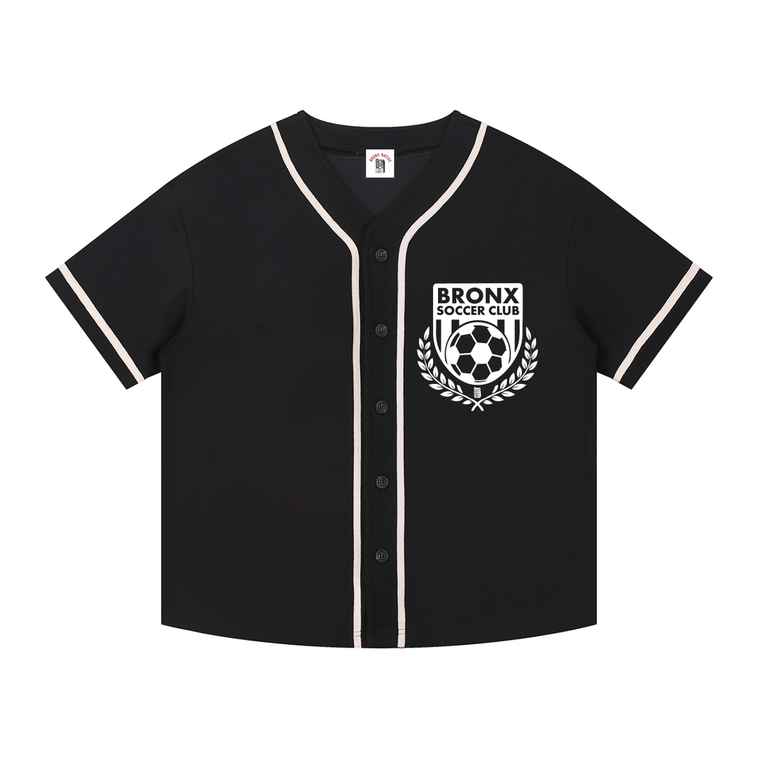 Bronx Soccer Club Contrast Piped Button-Up Jersey
