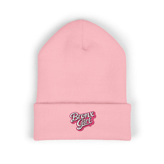 Beanie — "Bronx Girl" Embroidered Cuffed Winter Hat by Bronx Native