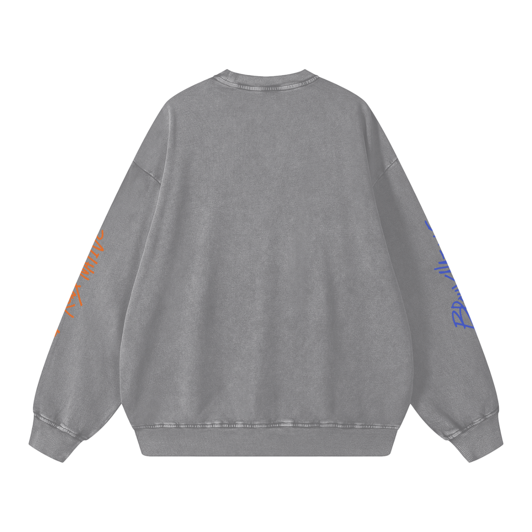 Bronx Basketball 2026 Playoff Edition Snow Washed Oversized Sweatshirt